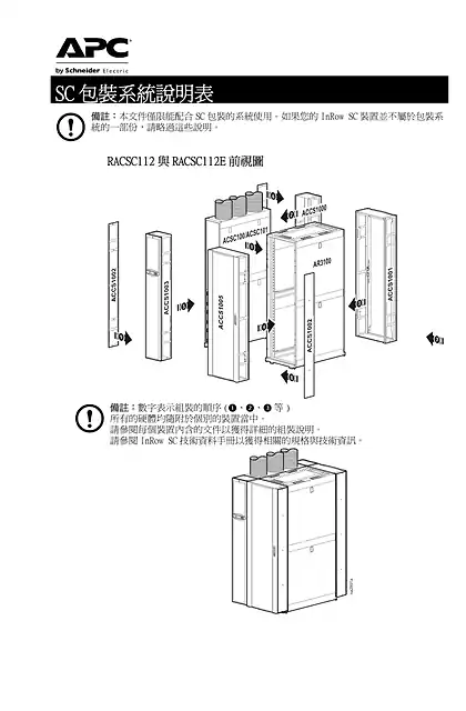 schneider施耐德SC Packaged Systems Instruction Sheet